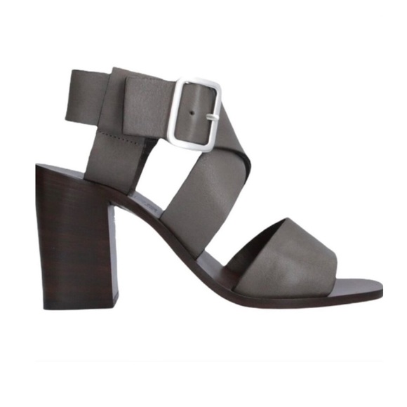 Boemos Leather Block Heel Sandals - Picture 1 of 5